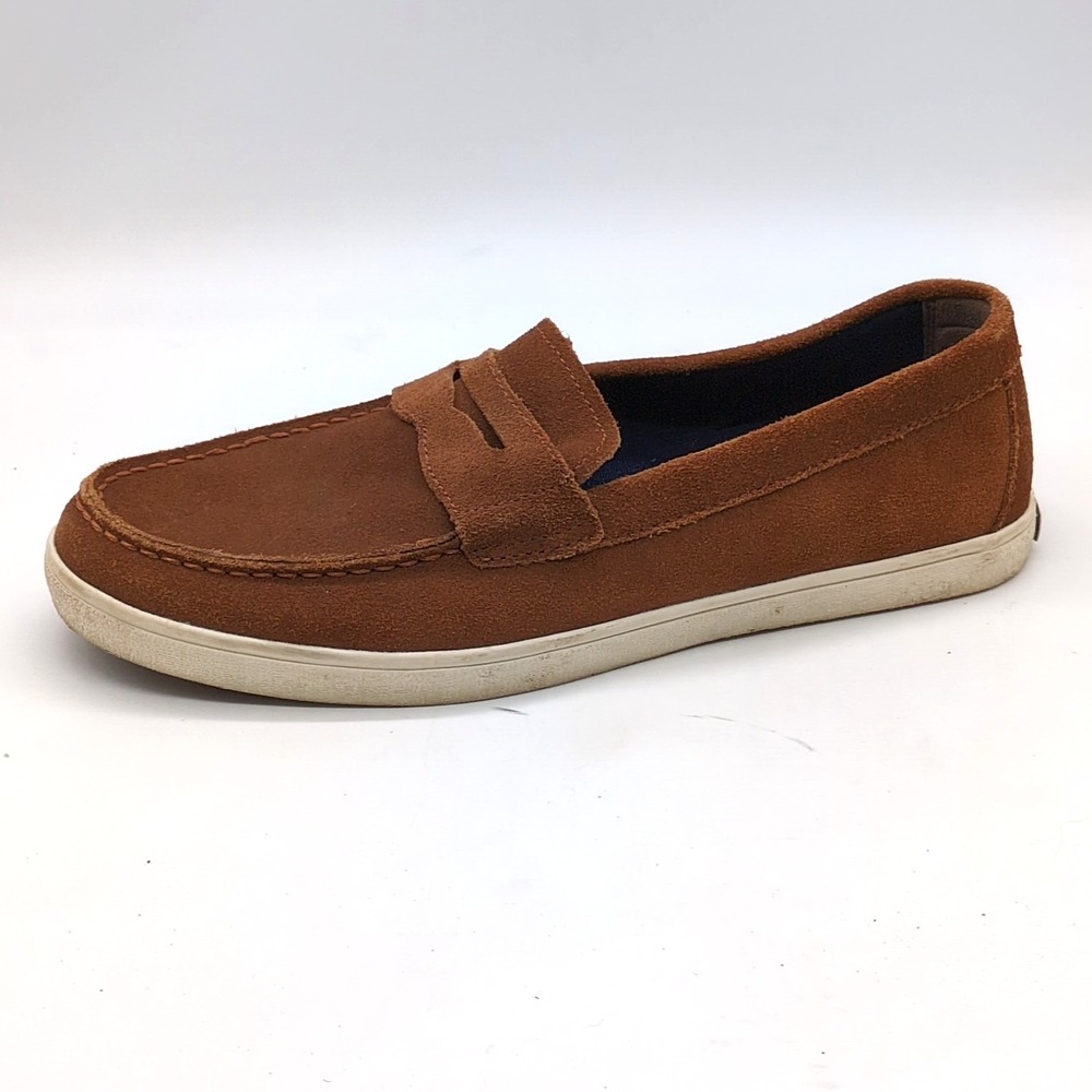 Cole Haan Shoes Mens Brown 9 Suede Loafers Slip On Soft Comfort Walking Driving